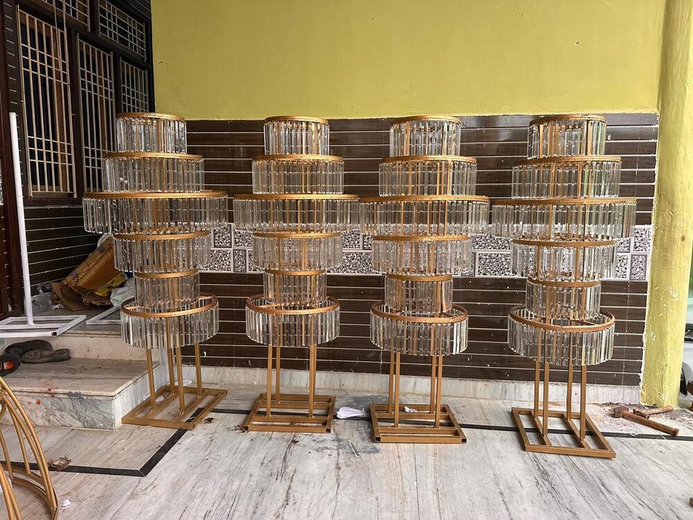 5Feet Crystal Standing Chandelier