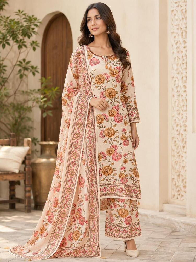 Ethnic Cotton Palazzo Suit