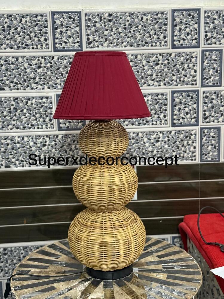 Vintage Wicker Lamp