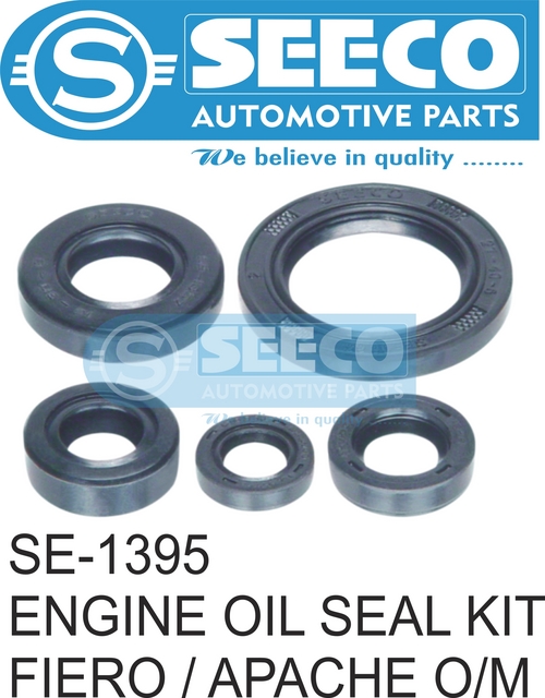 ENGINE OIL SEAL KIT - Rubber, 76.2-152.4 Millimeter, Polished Finish | Patented Wave Seal Lip Design, Lubricant Retention & Contaminant Exclusion