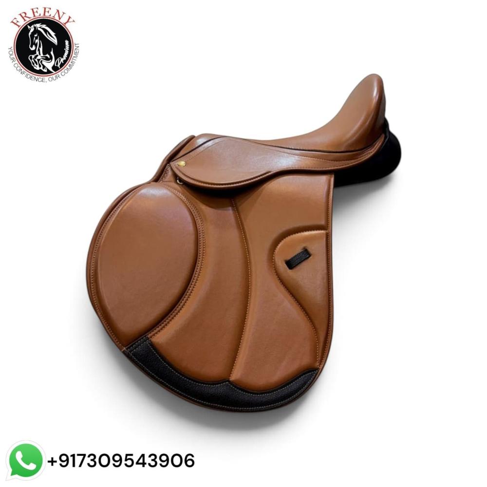 Horse Leather Jumping Saddle
