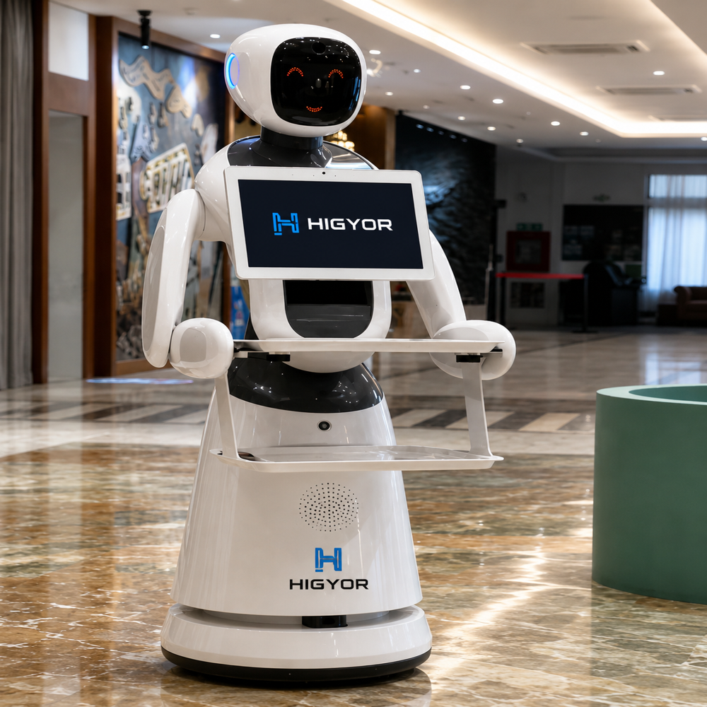 Food delivery robot with AI