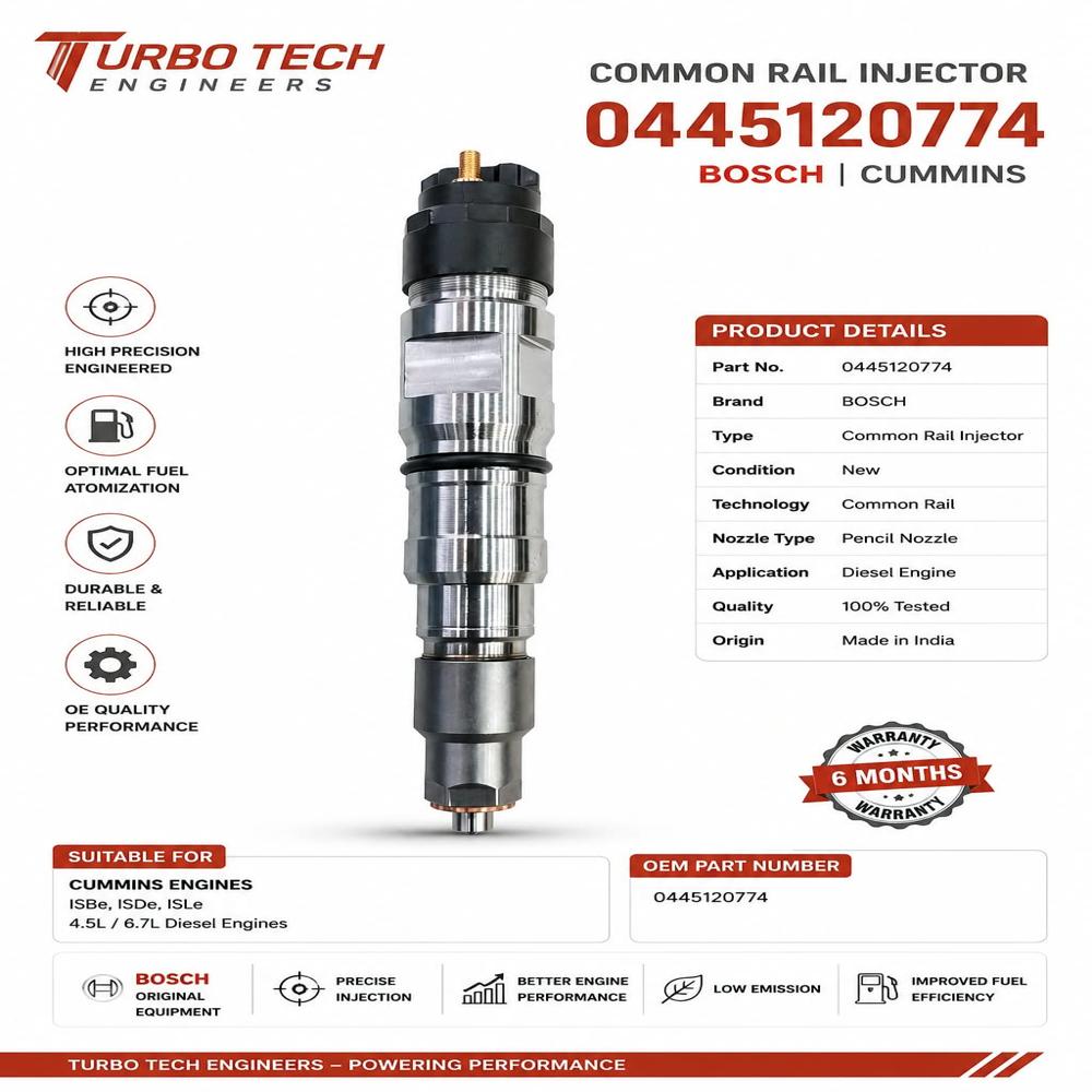 Common Rail Injector 0445120774 Bosch | Cummins High-Quality Common Rail Diesel Injector 0445120774