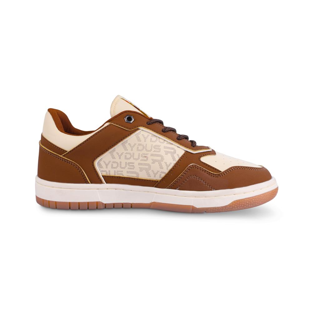 R-Club Beige Brown Men'S Casual Shoes - Outsole Material: Rubber