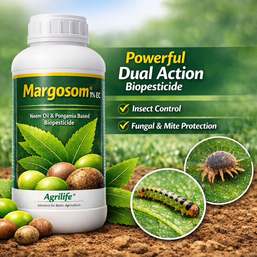 Margosom 1% EC - Azadirachta indica - Neem Oil 10000 PPM