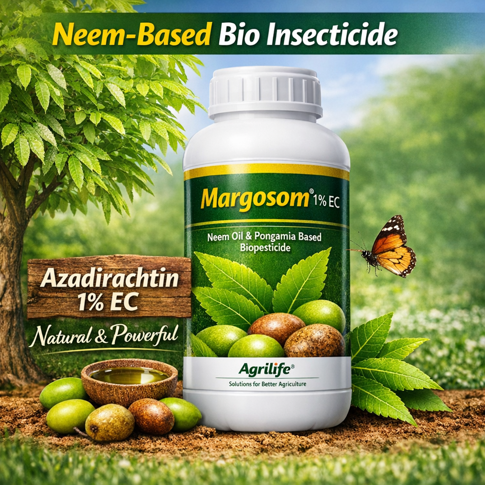 Margosom 1% EC - Azadirachta indica - Neem Oil 10000 PPM