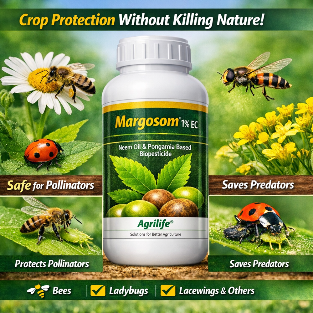 Margosom 1% EC - Azadirachta indica - Neem Oil 10000 PPM