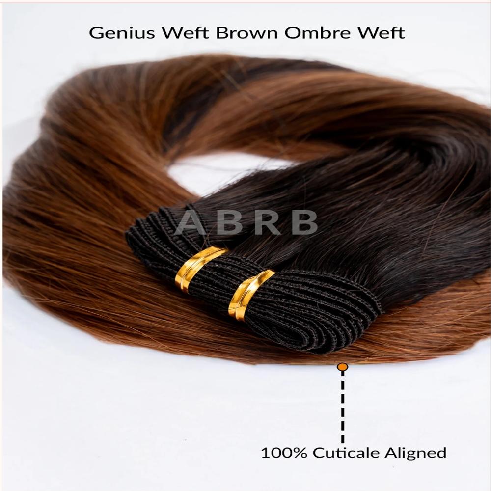 Genius Weft Brown Ombre Weft - Hair Grade: Remy Hair