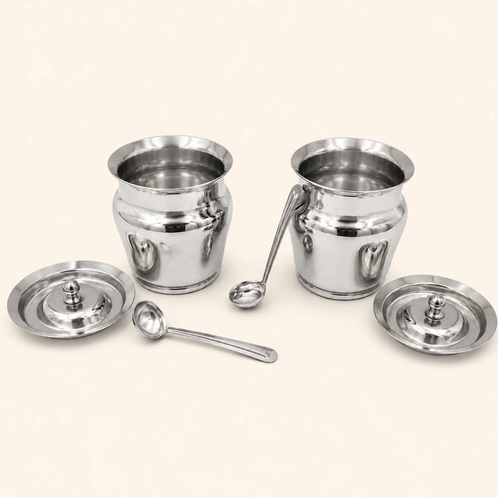 Stainless steel ghee pot 400ml