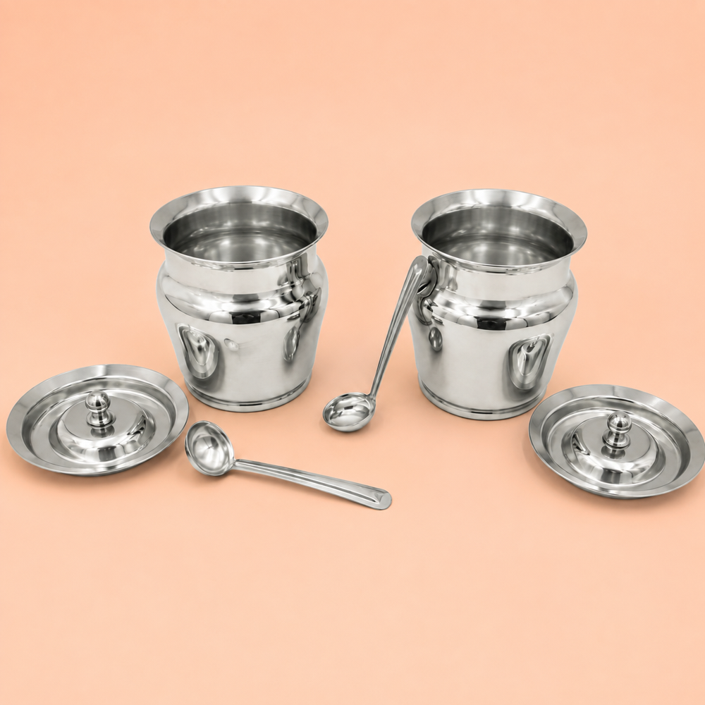Stainless steel ghee pot 400ml