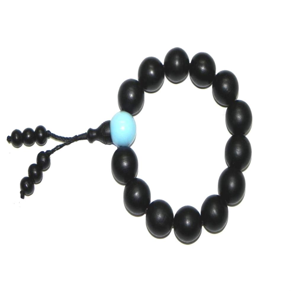 Ebony Wood Rosary Bracelet