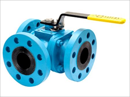 Three Way, Two Piece Design 3 Seated Ball Valve