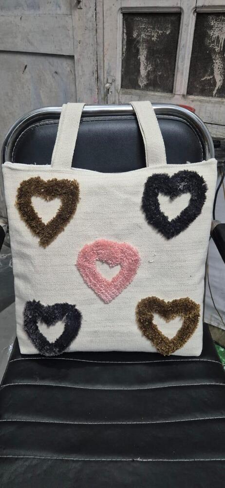 Cotton Tufted Tote Bag