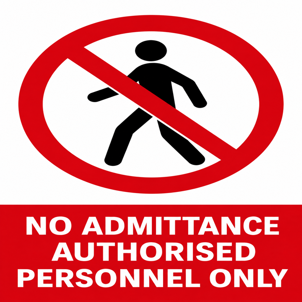 Prohibition Sign Board - Application: Factories