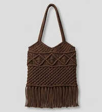 Brown Color Macrame Crochet Bag