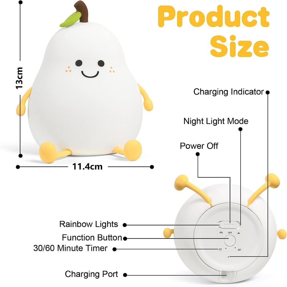 PEAR SHAPAD SLEEPING LAMP