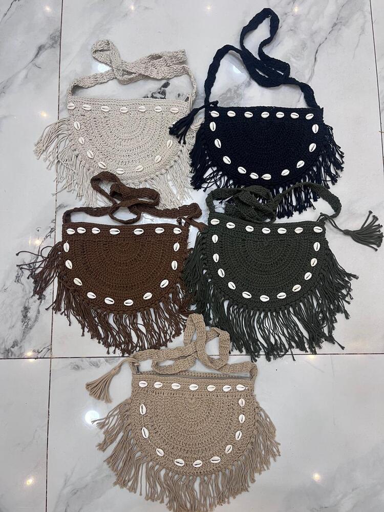 Crochet Sling Bag - Size: 12X10Inch