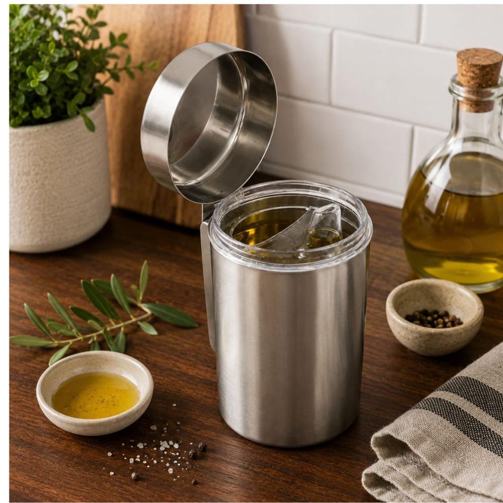Stainless steel oil pot