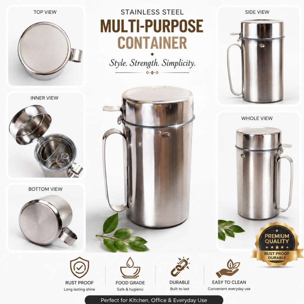 Stainless steel oil pot