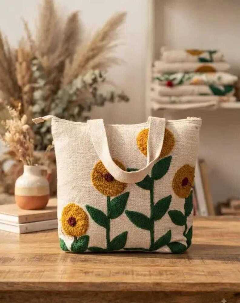 Embroidery Cotton Tote Bag