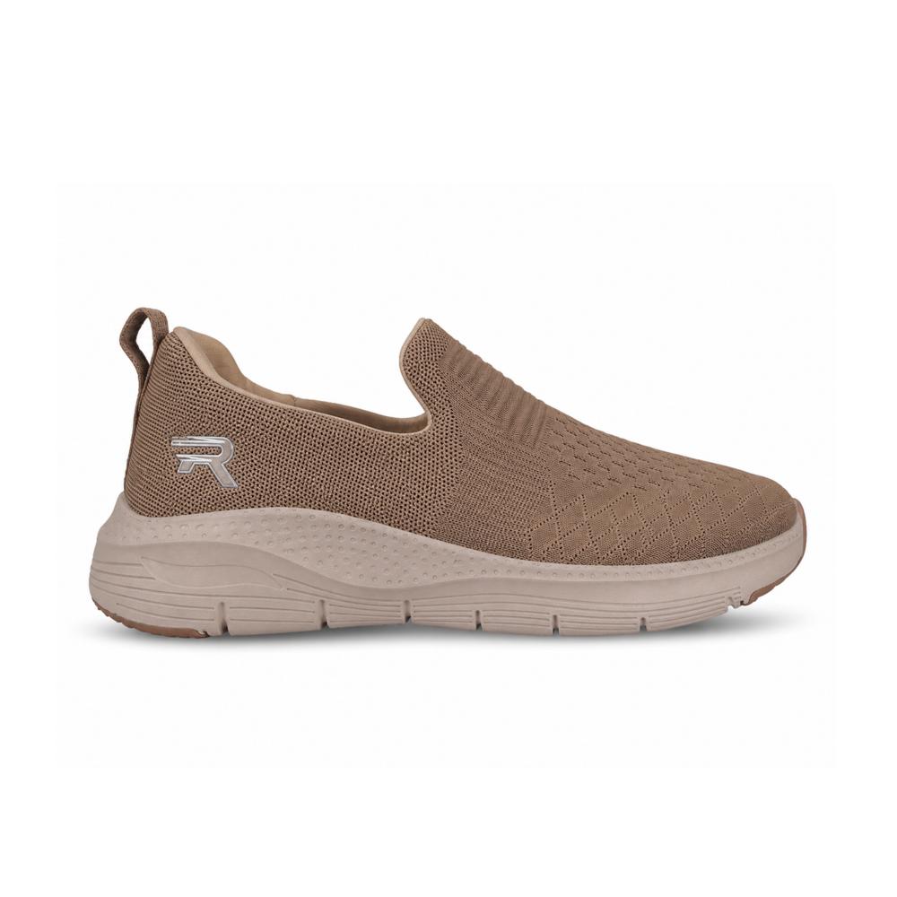 Retro Beige Men's Walking Shoes