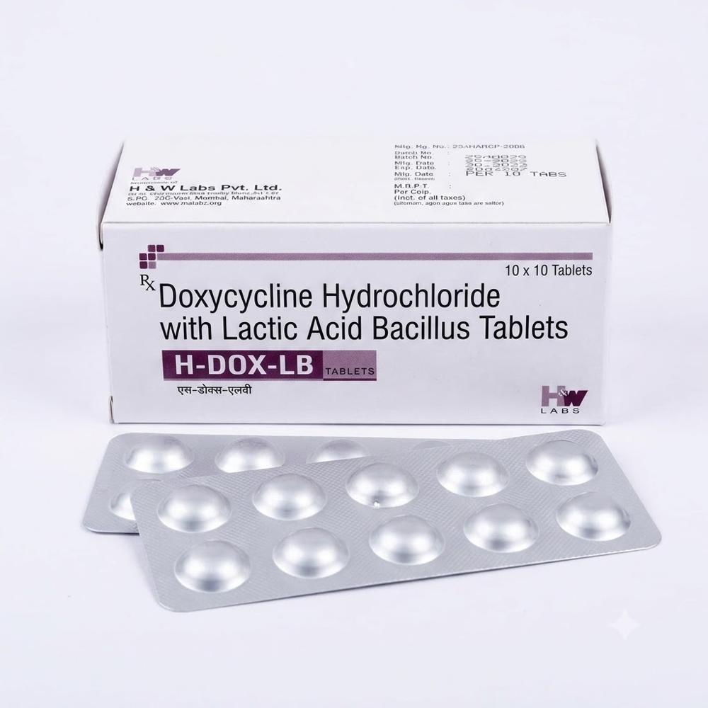 H-DOX-LB Tablets (Doxycycline Hydrochloride with Lactic Acid Bacillus)