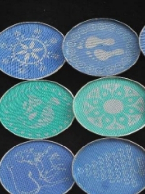 4 Inch Rangoi Stencil - Color: Multi