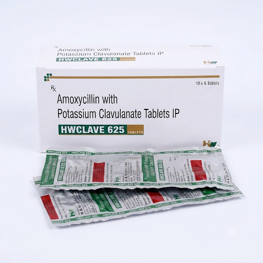 HWCLAVE 625 Tablets (Amoxicillin with Potassium Clavulanate Tablets IP)