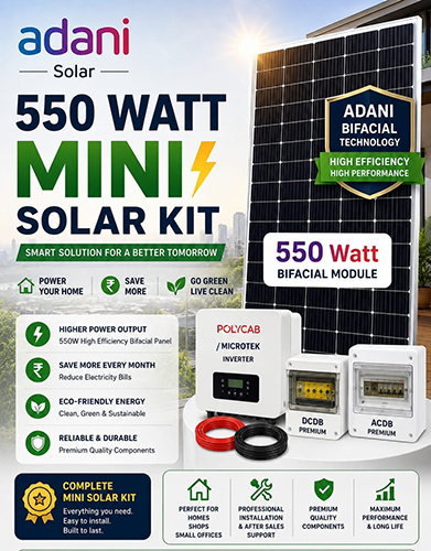550 Watt Mini Solar Kit