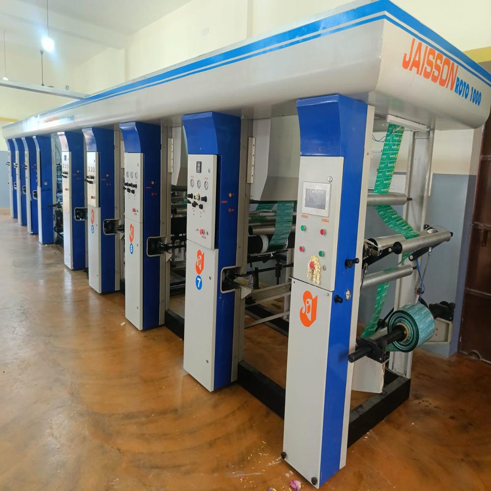 7 colour rotogravure printing machine