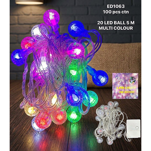 ED1063 5M Multi Colour Led Ball Lights