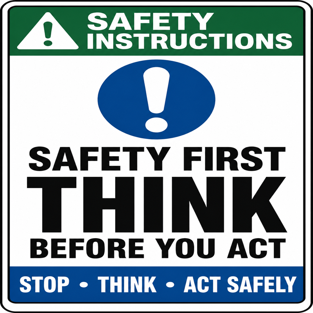 Safety Instruction - Application: Factories