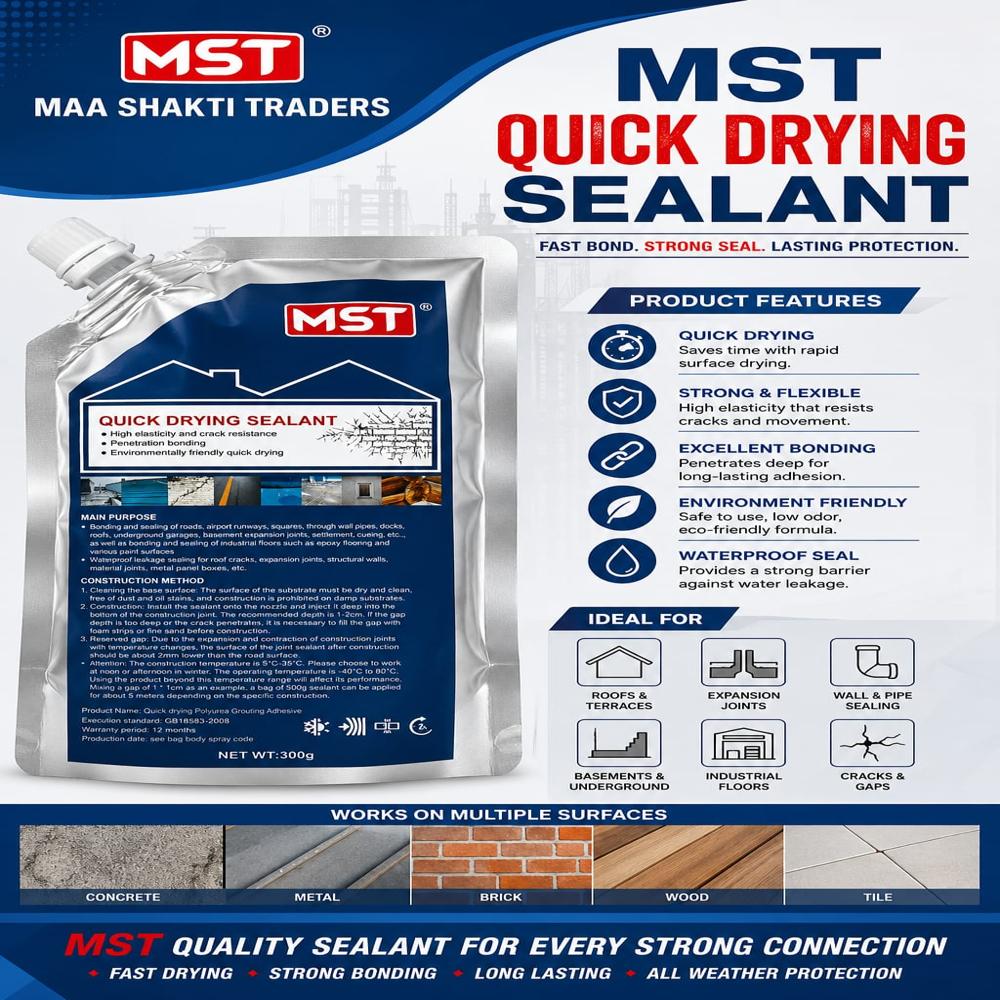 Quik drying sealant