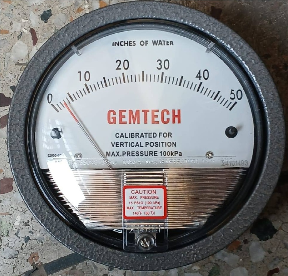 GEMTECH India Ka Naya Differential Pressure Gauge | D.P. Engineers Delhi