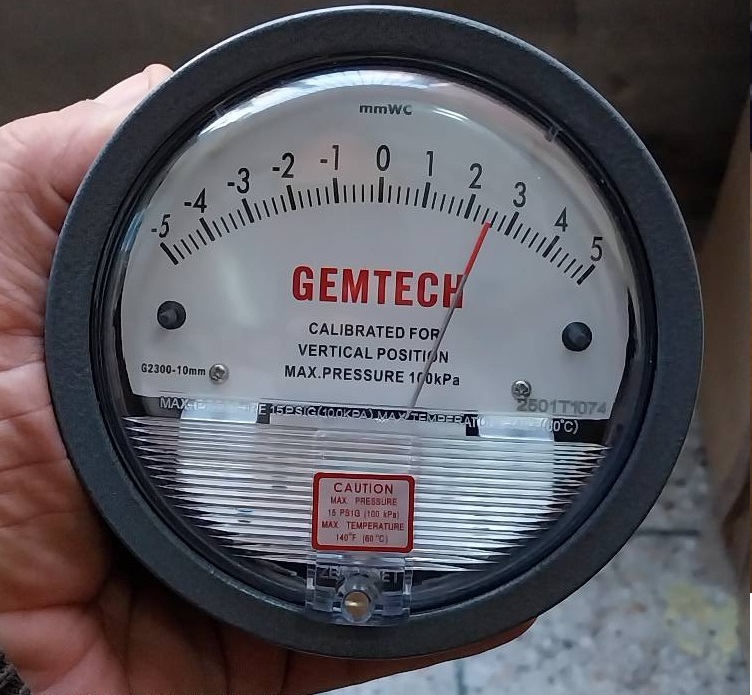 GEMTECH Differential Pressure Gauge Instrument Authorised Distributor in Gandhi Nagar Delhi NCR India