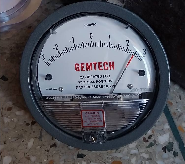 GEMTECH Differential Pressure Gauge Instrument Authorised Distributor in Gandhi Nagar Delhi NCR India