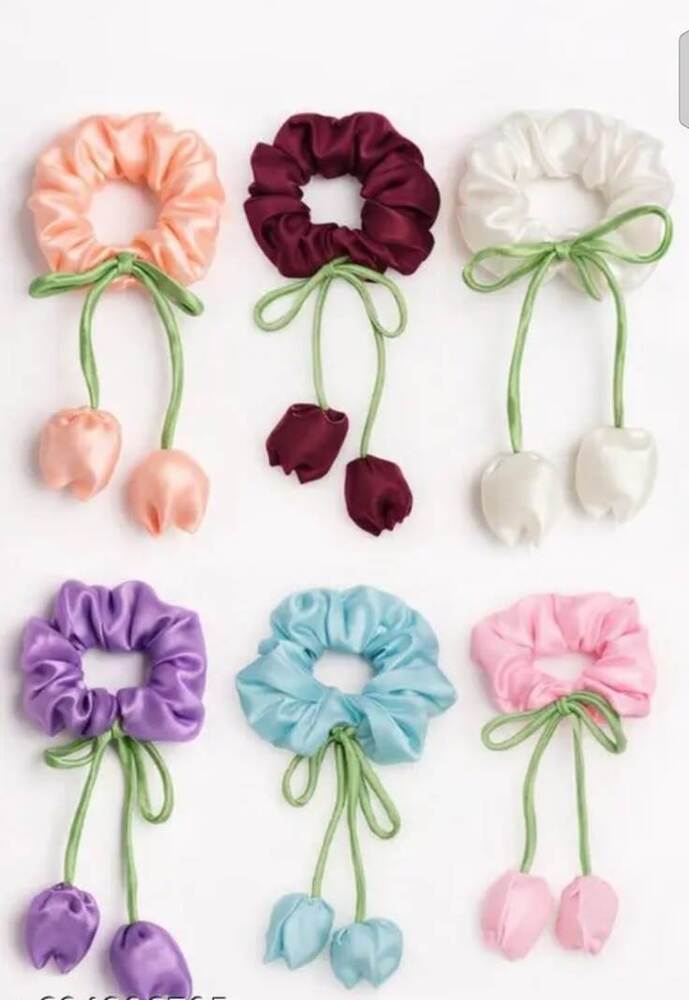 Scrunchies Rubber Hair Band