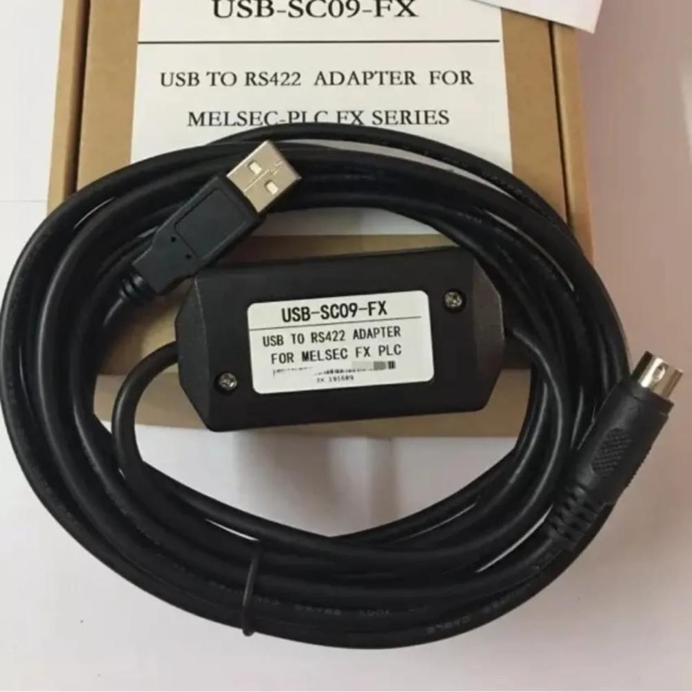 USB-SC09-FX PLC Programming Cable for Mitsubishi MELSEC USB RS422 Adapter