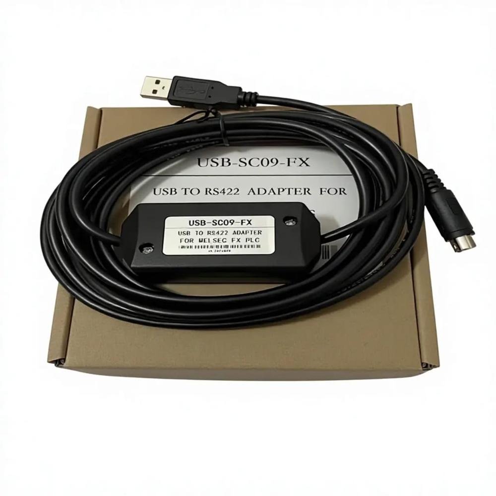 USB-SC09-FX PLC Programming Cable for Mitsubishi MELSEC USB RS422 Adapter