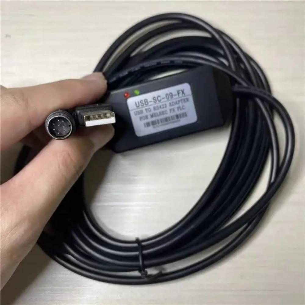USB-SC09-FX PLC Programming Cable for Mitsubishi MELSEC USB RS422 Adapter