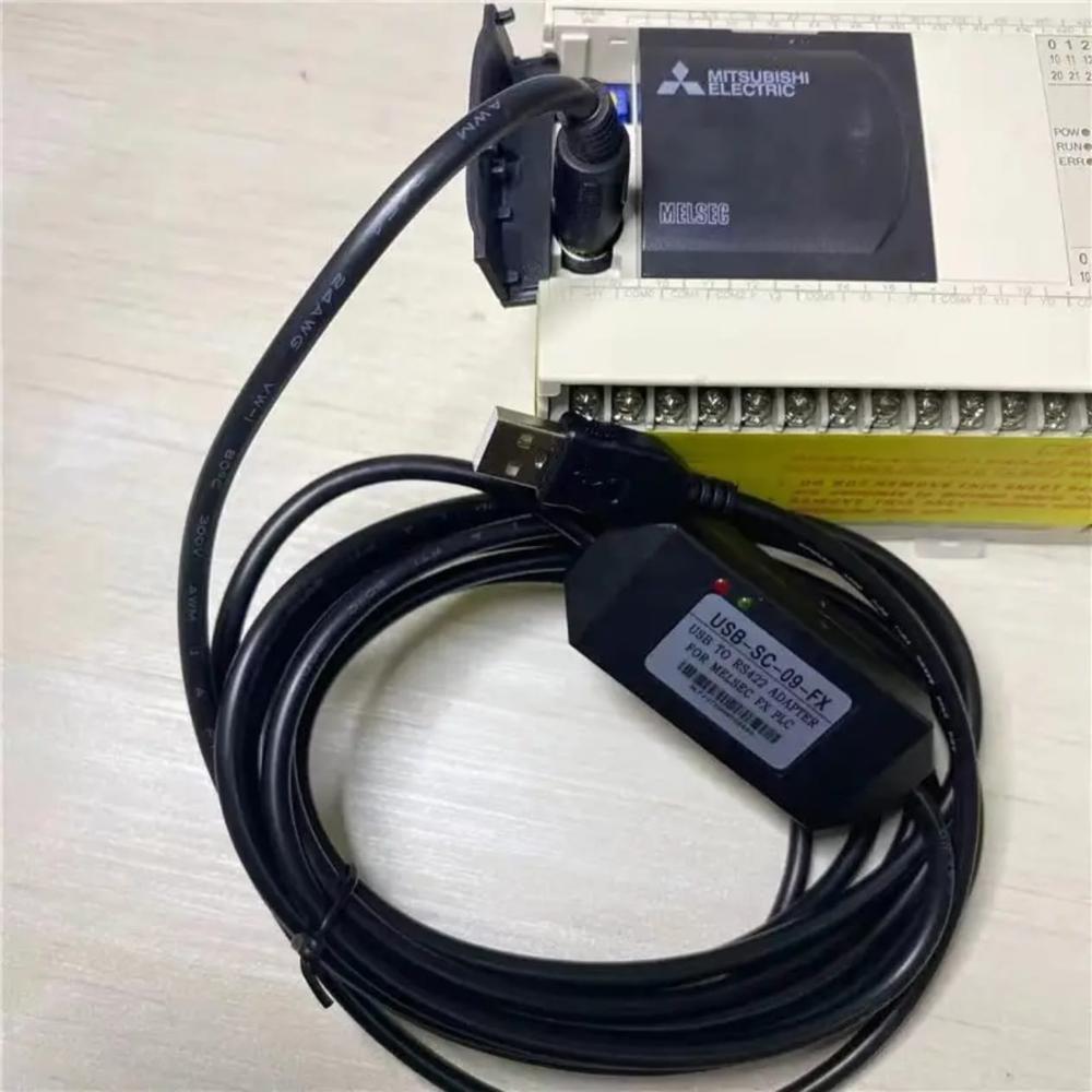 USB-SC09-FX PLC Programming Cable for Mitsubishi MELSEC USB RS422 Adapter