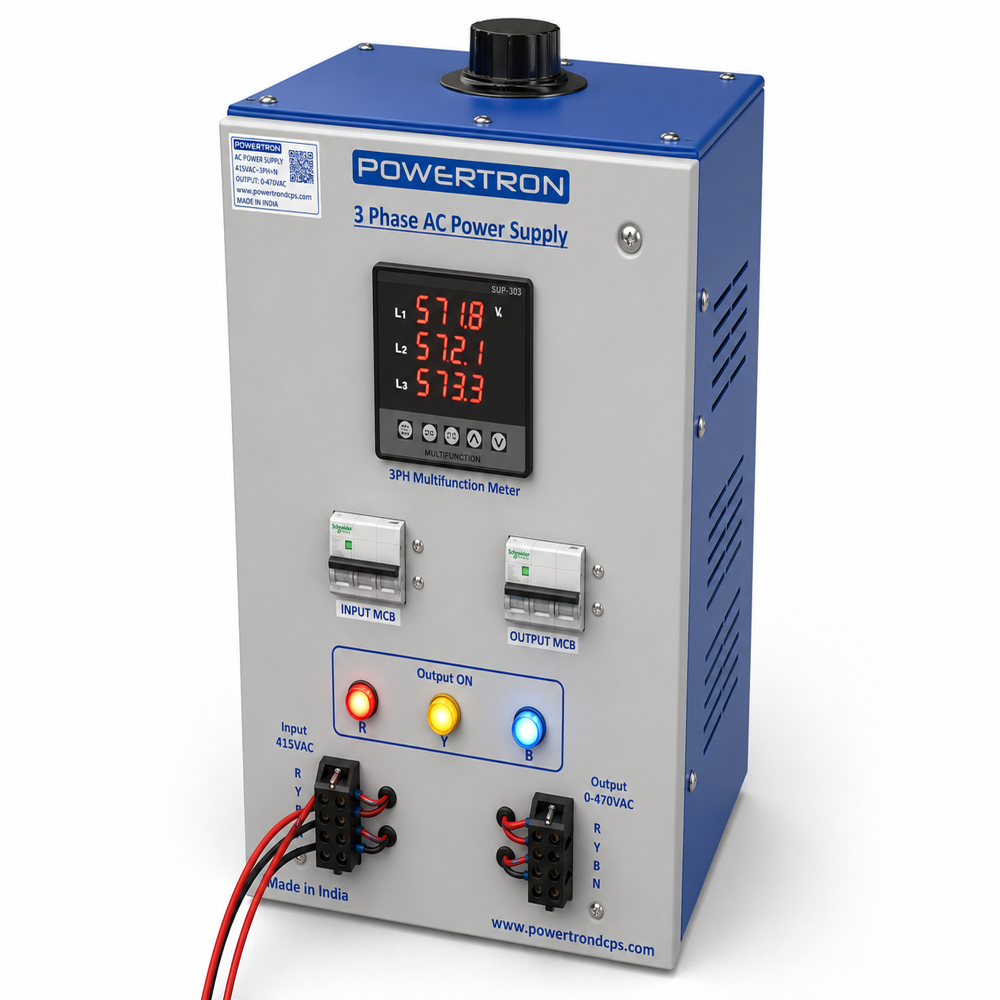Three Phase AC Power Supply 470V, 2KVA, 4.5A
