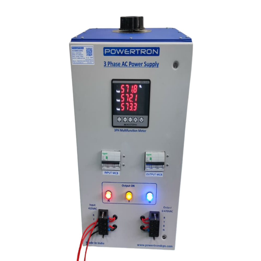 Three Phase AC Power Supply 470V, 2KVA, 4.5A