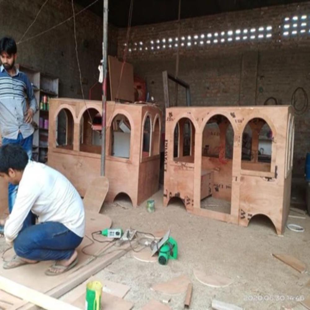 Wooden Trackless Train