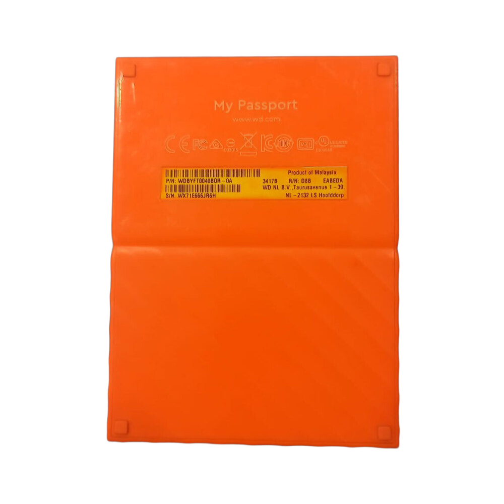 External Hard Drive Orange