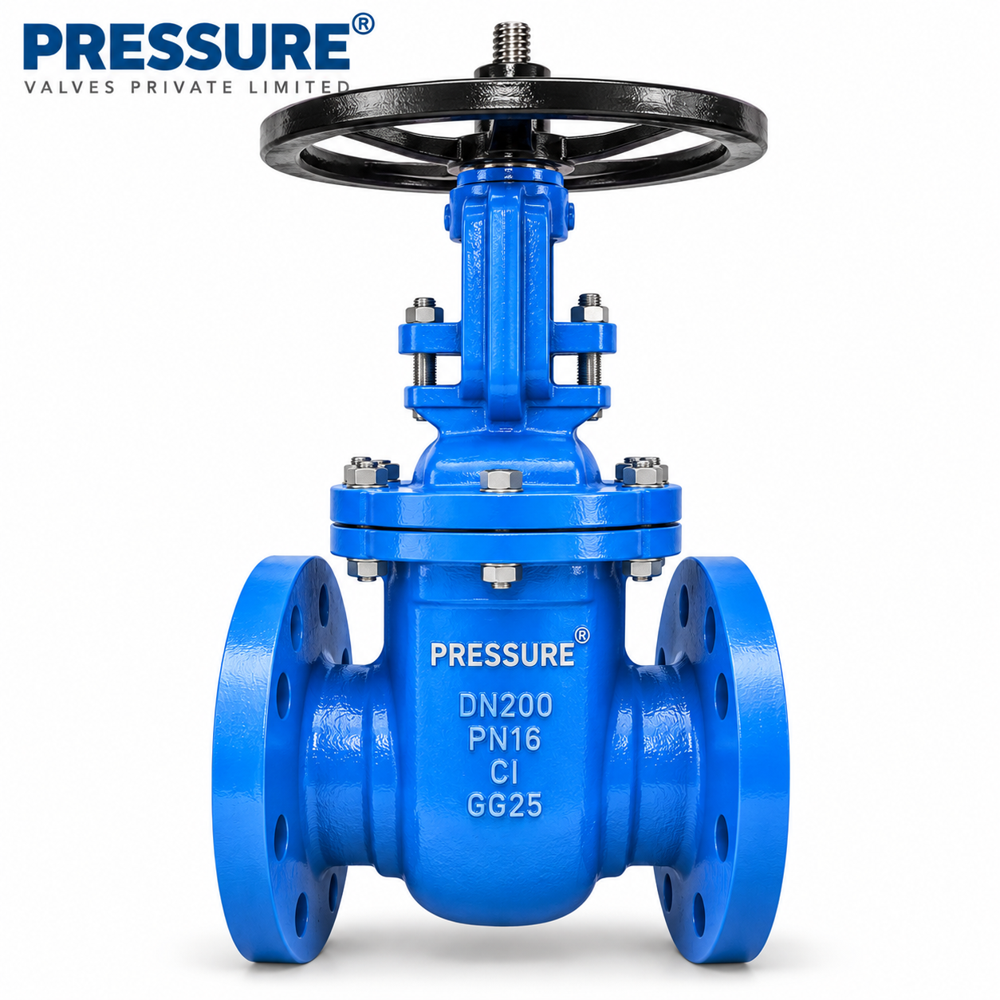 Sluice Valve - Cast Iron, 50mm To 600mm Port Size | Non-rising Spindle, Metal To Metal Seating, Flanged Connections, Manual Gear Operation