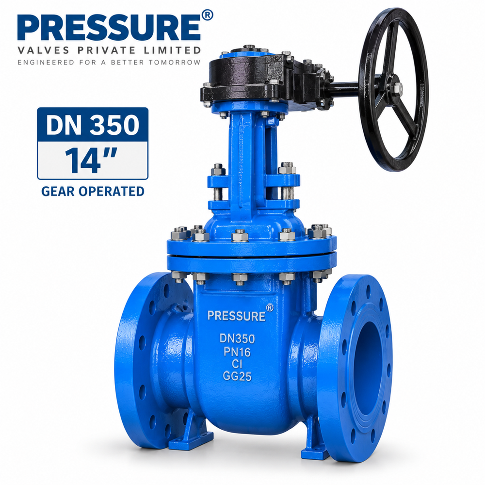 Sluice Valve - Cast Iron, 50mm To 600mm Port Size | Non-rising Spindle, Metal To Metal Seating, Flanged Connections, Manual Gear Operation
