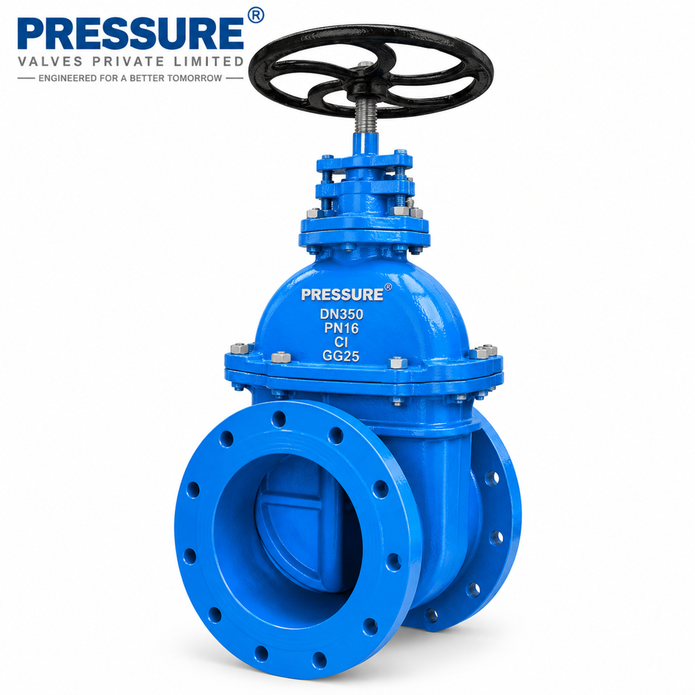 Sluice Valve - Cast Iron, 50mm To 600mm Port Size | Non-rising Spindle, Metal To Metal Seating, Flanged Connections, Manual Gear Operation
