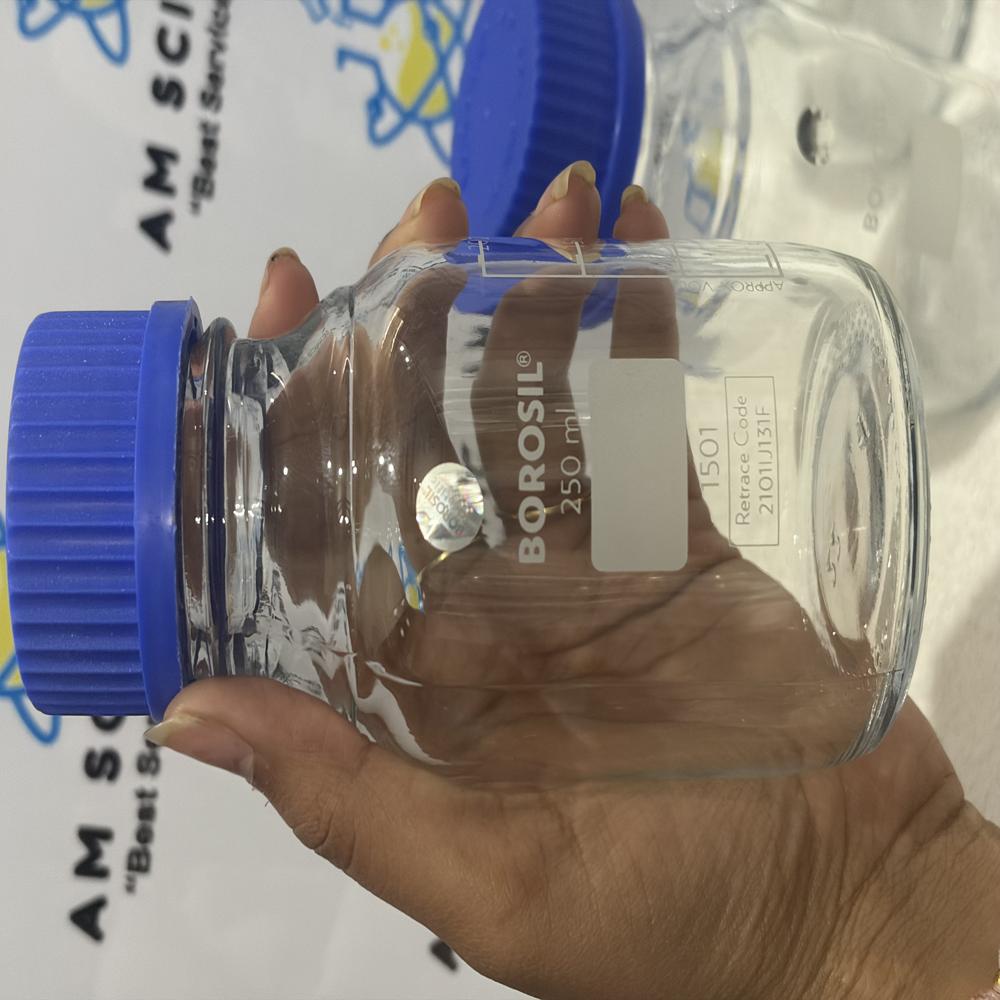 Reagent Bottle Narrow Mouth With Screw Cap 250 mL