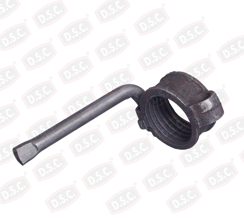 Prop Nut - Cast Iron Or Steel, Ring Type With L Handle, Galvanized Or Painted Finish, Adjustable Scaffolding Support